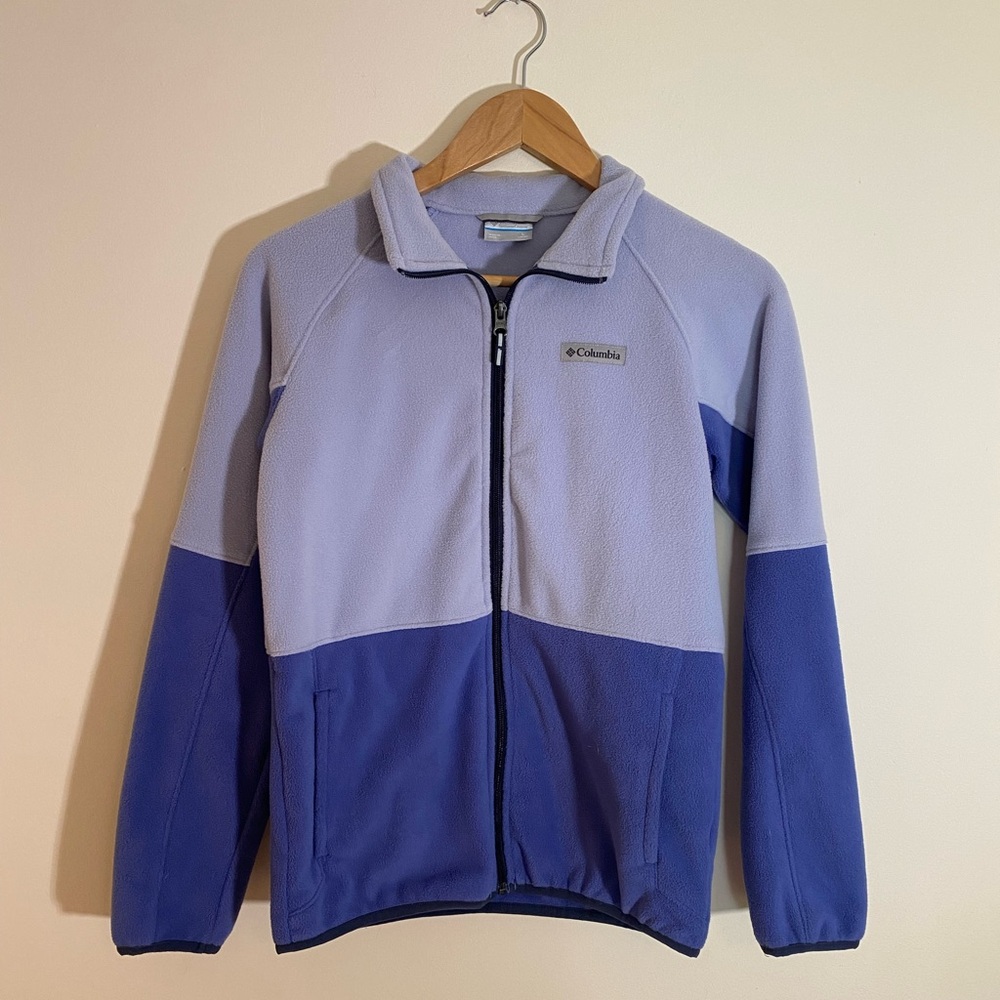 Columbia Fleece Zip Up Jacket Size L 14/16